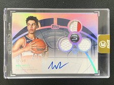 Will Riley 2025-26 Topps Three 3 Rookie 3 Patch Silver Auto RC /49 #RPH-WR