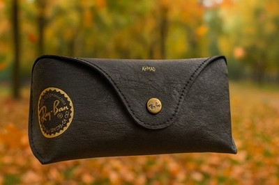  Original Ray-Ban Case Schwarz Custom Ahmad Hardcase Schwarz mit