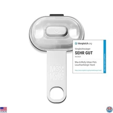 Max & Molly USB Rechargeable LED Safety Pet Light for Dog Collars & Harnesses -