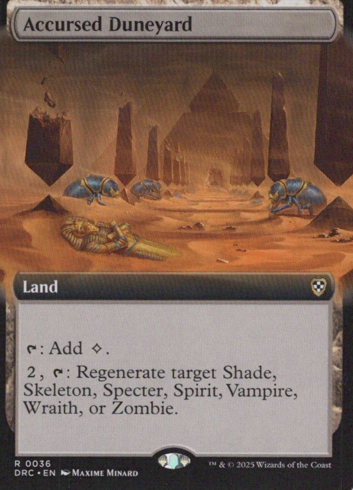 Accursed Duneyard (Extended Art) Commander: Aetherdrift #36 Rare
