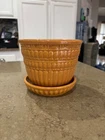 Vintage McCoy Squash Yellow 0200A Planter Vase 5 1/4" Tall