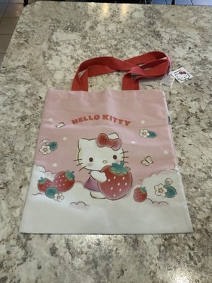 Hello Kitty  Canvas Shopping Bag (Strawberry  Collection) New