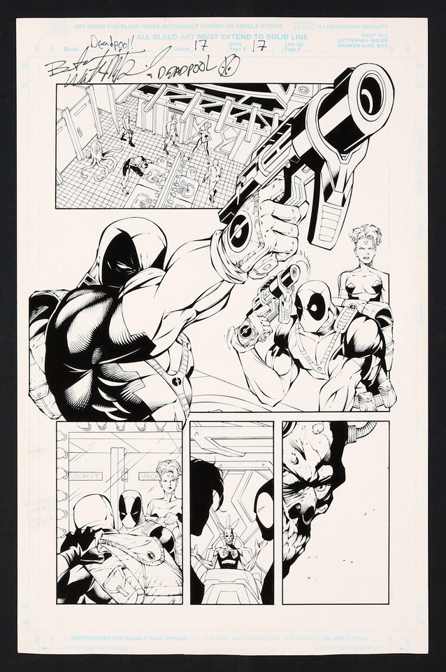 Original Art from Deadpool #17 (1998) Page 17 Walter McDaniel/John Livesay Comic Art