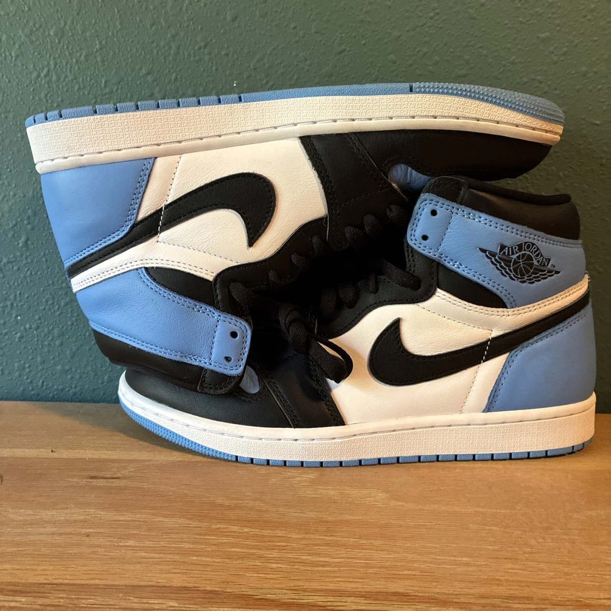 Nike Jordan 1 UNC black toe Jordan 1 SZ 8 mens BRAND NEW WITH ORIGINAL BOX Jordan 1 Retro OG High UNC Toe | eBay main image 4
