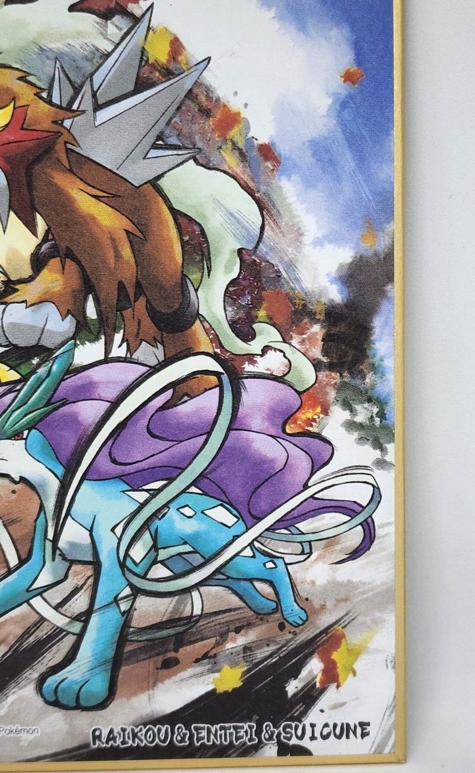 suicune, raikou, and entei (pokemon) drawn by tapioka_chaso