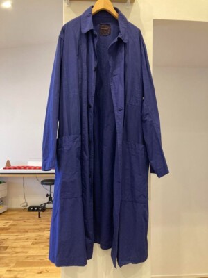 Chez Vidalenc Trench Coat Royal Blue L size From Japan | eBay Chez Vidalenc Trench Coat Royal Blue L size From Japan | eBay