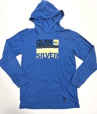 Quicksilver Youth Boys Sweatshirt Sz XL 18-20 Blue Pullover Hoodie
