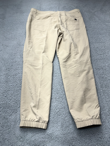 Alpine Design Pants Mens 38 Beige Khaki Chino Performance Stretch Nylon Blend - Picture 12 of 13