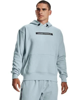 Under Armour HOMME Ua DNA Capuche Bleu Clair Comfy Gym Entraînement Fitness Neuf - Photo 1/4