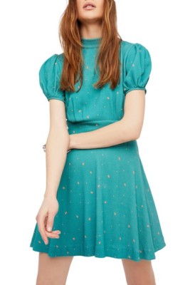 chinese dress ladies Free People, Women's, Via Midi, Brown Combo Everly(2005), L at Amazon  Women's Clothing store main image 1