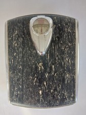Vintage 50's Borg BATHROOM SCALE Bubble Glass Mid Century Modern Art Deco