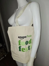 Amazon Fresh Food Fest Canvas Tote Bag Southern California New Unused Unisex
