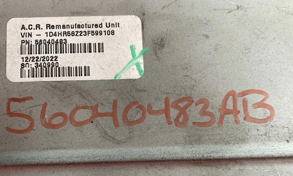 Dodge Durango 2003 módulo informático motor 5,9 L ECM ECU PCM P56040483AB Foto 2 de 3