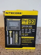 ~NEW~ Nitecore D2 Digital 2-Slot Universal Battery Charger NEW