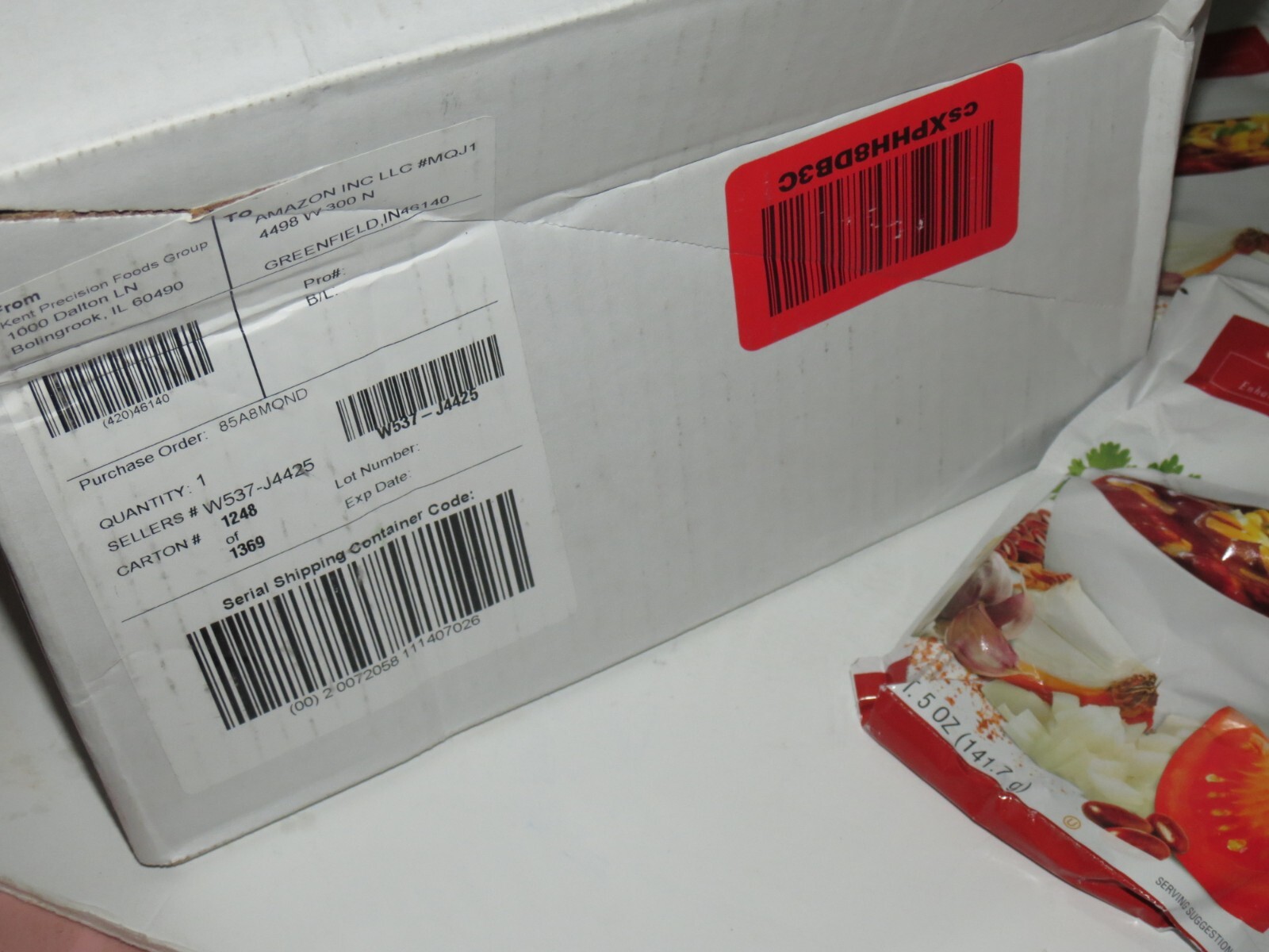 Mrs. Wages W537-J4425 5 oz Chili Base Tomato Seasoning Mix - 4 Packs