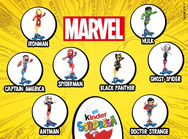 Marvel Heroes Choose Your Figure (VQ356 VQ379) Kinder Surprise