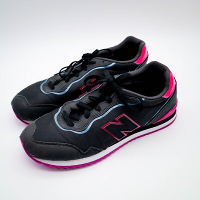 New Balance Sola Sleek Sneakers Shoes Black & Hot Pink Women's Size 5 GCSLASK1