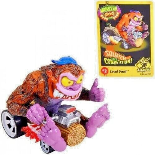 Monster 500 Trading Card & Car Figure Lead Foot - BNIB