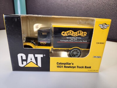 Ertl, 1931 Box Truck, #2440 Caterpillar, Diecast Metal Coin Bank