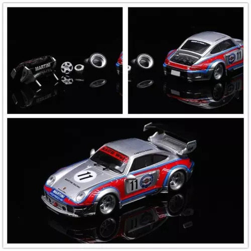 Modelo CM 1:64 RWB Porsche 964 Martini número 11 Colecciona adornos - Imagen 3 de 7