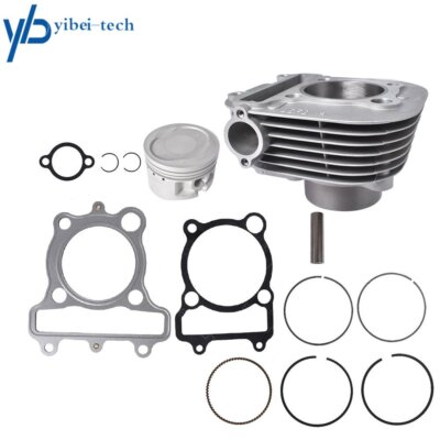 Cylinder Piston Gasket Top End Kit Set for Yamaha Bear Tracker 250 1999-2004