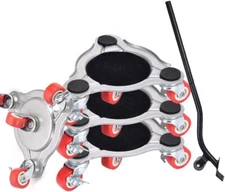 Adjustable Heavy Duty Base Lockable Casters Stand Up to 720lbs Easy Move