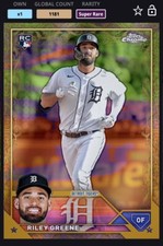 [DIGITAL CARD] Topps BUNT 2023 RILEY GREENE GILDED GOLD FX, DET TIGERS RC ROOKIE
