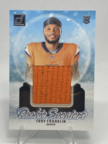 2024 Panini Donruss Rookie Holiday Sweaters #RHS-TFR Troy Franklin (MEM, RC)