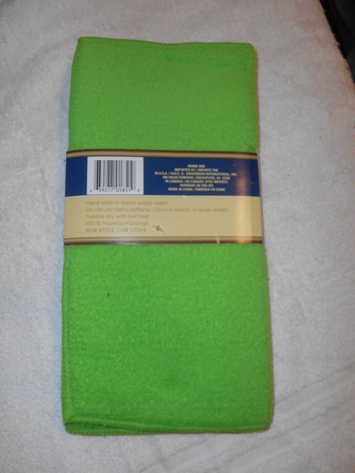 Home Collection Absorbent Fast Drying Microfiber Dish Drying Mats Lime