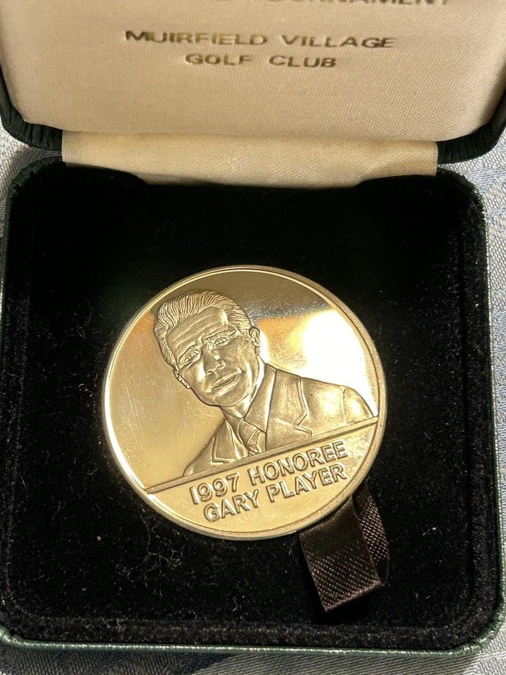Muirfield Golf Club Memorial Tournament Medallion Coin Gary Player 97 Case NWOT - Image 2 of 4