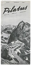 Vintage Mount Pilatus Lucerne Switzerland Travel Tourist Brochure 1940s-1950s