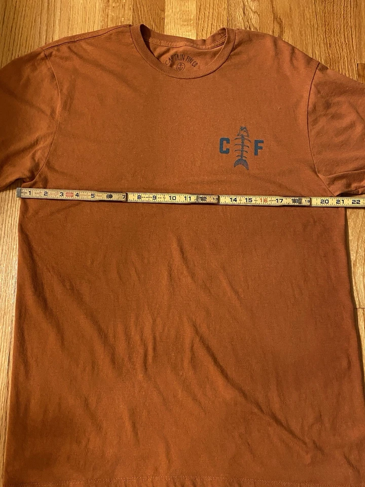 Camiseta Captain Fin Co Pesca Grande Sur de California Playa Pesca Foto 3 de 4