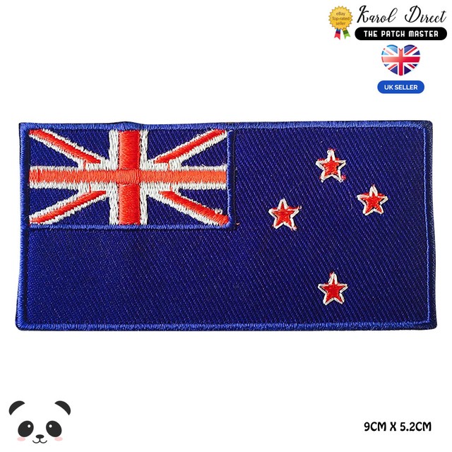 New Zealand National Flag Embroidered Iron on Sew on Patch Badge For