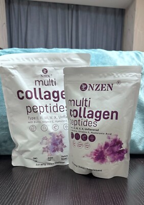 [NZEN ]Multi-Benefit Collagen Powder, 2 lbs - Types 1, ll, lll,V -