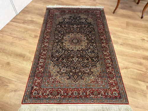 Orientalny dywan perski dywan jedwab delikatny dywan 152 x 95 jedwabny dywan w idealnym stanie - Zdjęcie 1 z 10