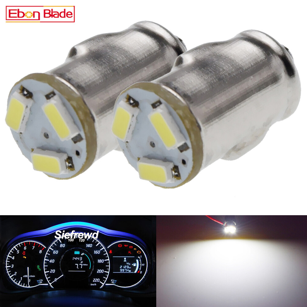 10pcs12V BA7S LED WHITE DASH GAUGE WARNING SWITCH BULB CLASSIC - Foto 4