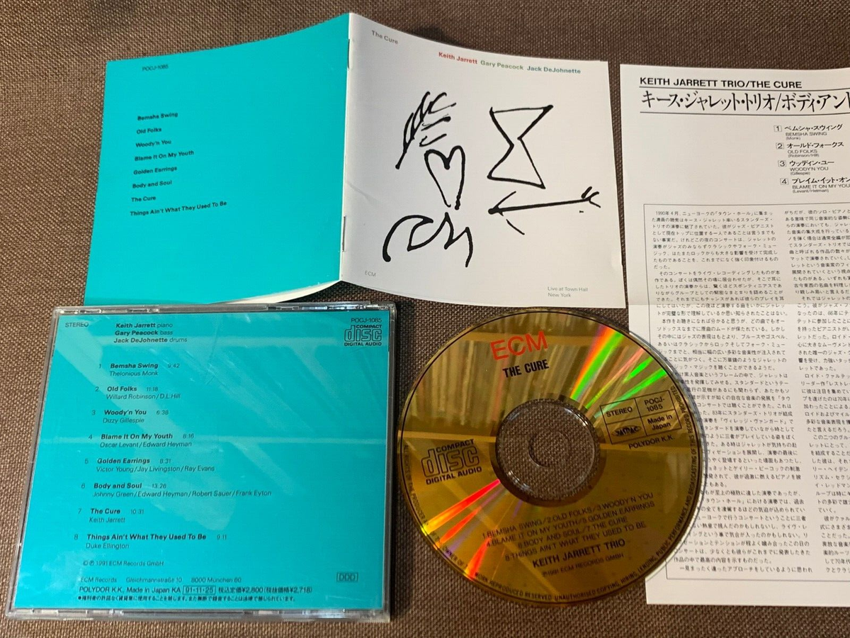 KEITH JARRETT The Cure JAPAN 24k GOLD CD POCJ-1085 w/ PS BOOKLET +