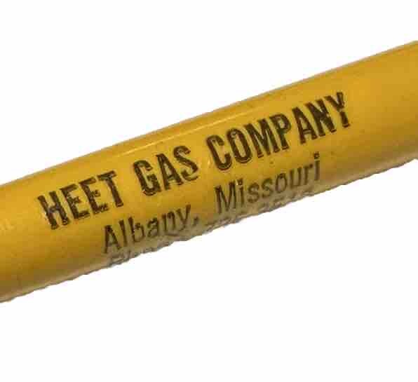 Vintage Albany Missouri Heet Gas Company LP Fuel Sales Service Advertising Pen