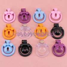 Male Sissy Chastity Cage Anti Cheating Lock Chastity Device with 4 Sizes Ring