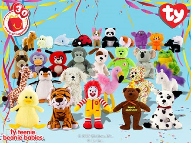 Mcdonalds mini on sale beanie baby collection