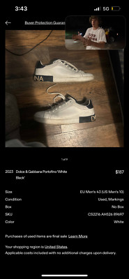 Dolce & Gabbana Portofino Men Sneakers, See Pictures