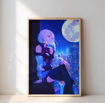 Lucy Moon Poster Set | Cyberpunk Anime Aesthetic Poster