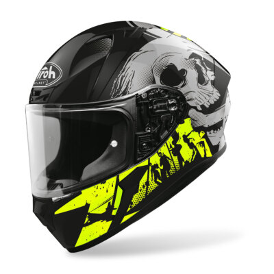 AIROH VALOR AKUNA GLOSSY YELLOW FULL FACE HELMET