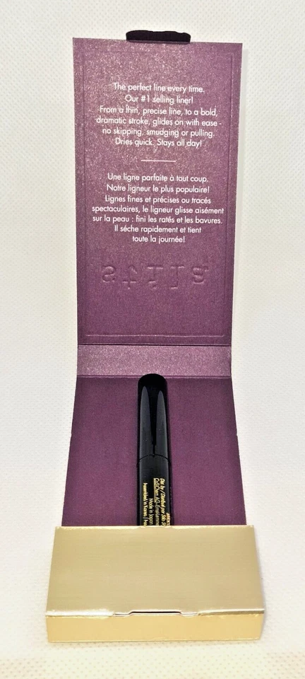 Stila STAY ALL DAY Waterproof Liquid Eye Liner INTENSE BLACK Travel Size - Image 3 of 4