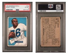 1952 Bowman Small Buddy Young #104 PSA 6 EX MT