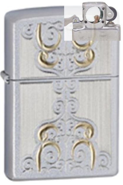 Zippo 24906 scrolled water Lighter with PIPE INSERT PL | eBay