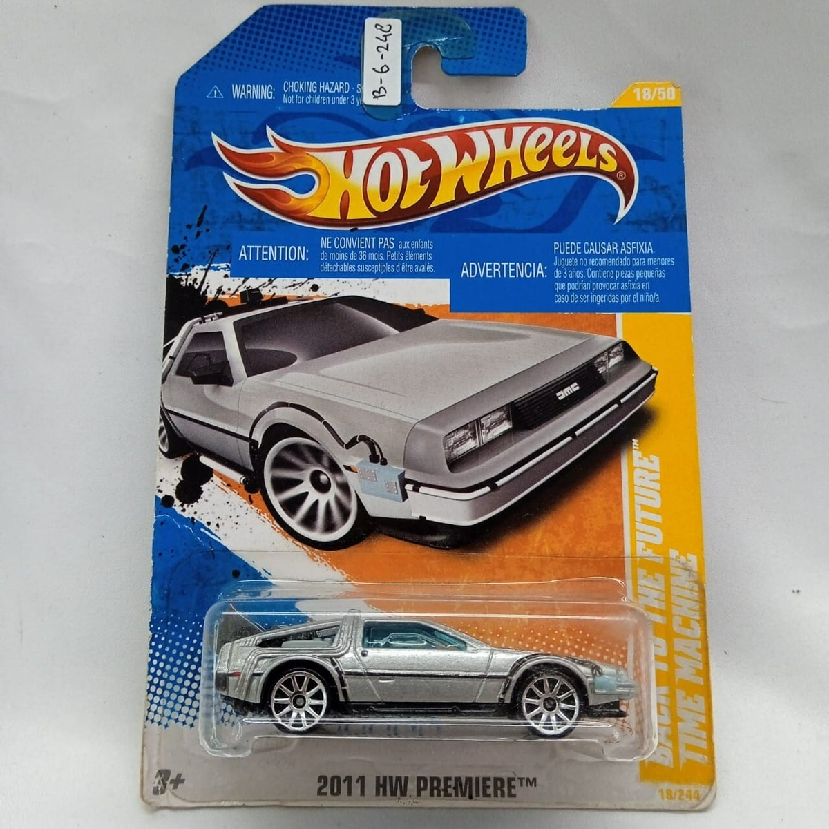 505-008 HotWheels 1/18 バック トゥ ザ フューチャー Hotwheels 2011 HW Premiere 18/50 Back To The Future Time Machine