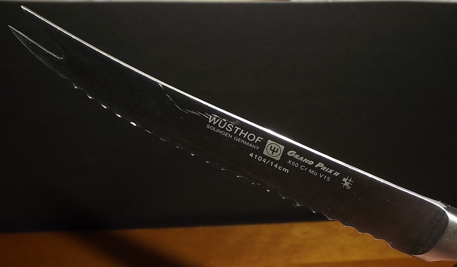 WUSTHOF Grand Prix 4104 / 14 cm Serrated Tomato Knife Made In Soligen Germany eBay