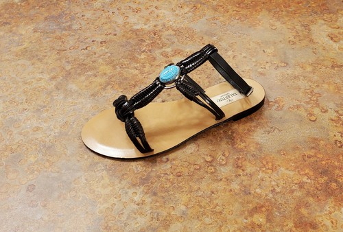 Scarab' Braided Flat Sandals 5.5 