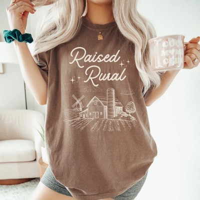 Raised Rural Farmers Wife Comfort T-Shirt